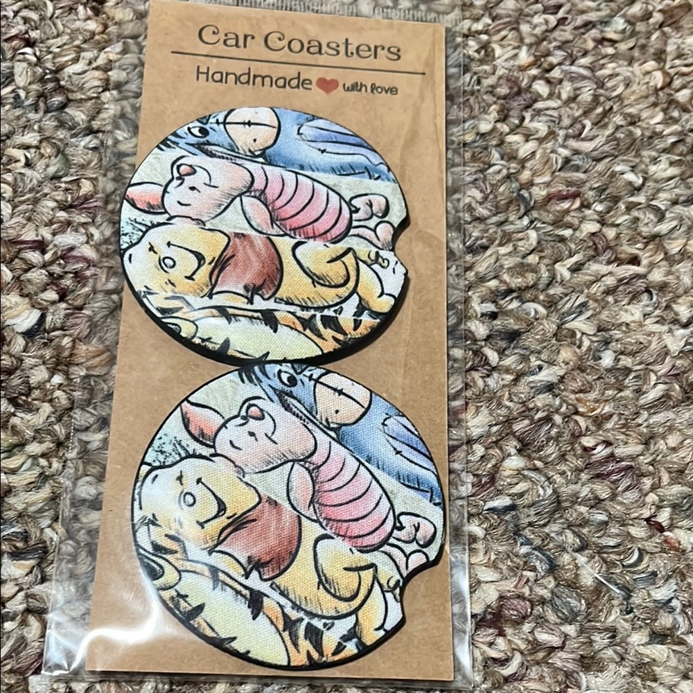 Handmade Cartoon Car Coasters